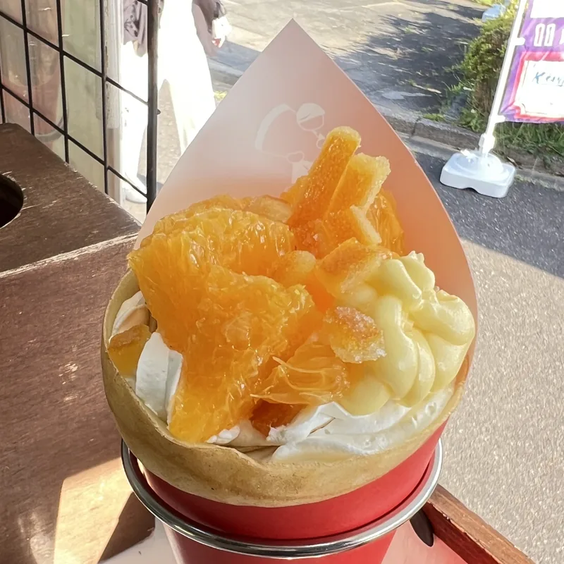 各店舗オリジナルのクレープ