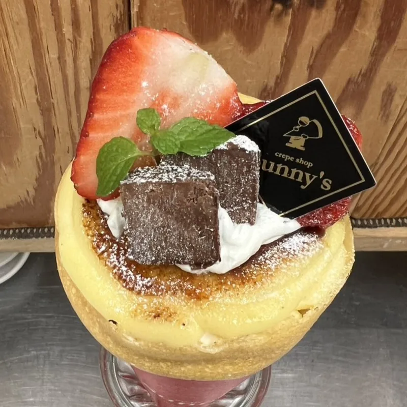 各店舗オリジナルのクレープ