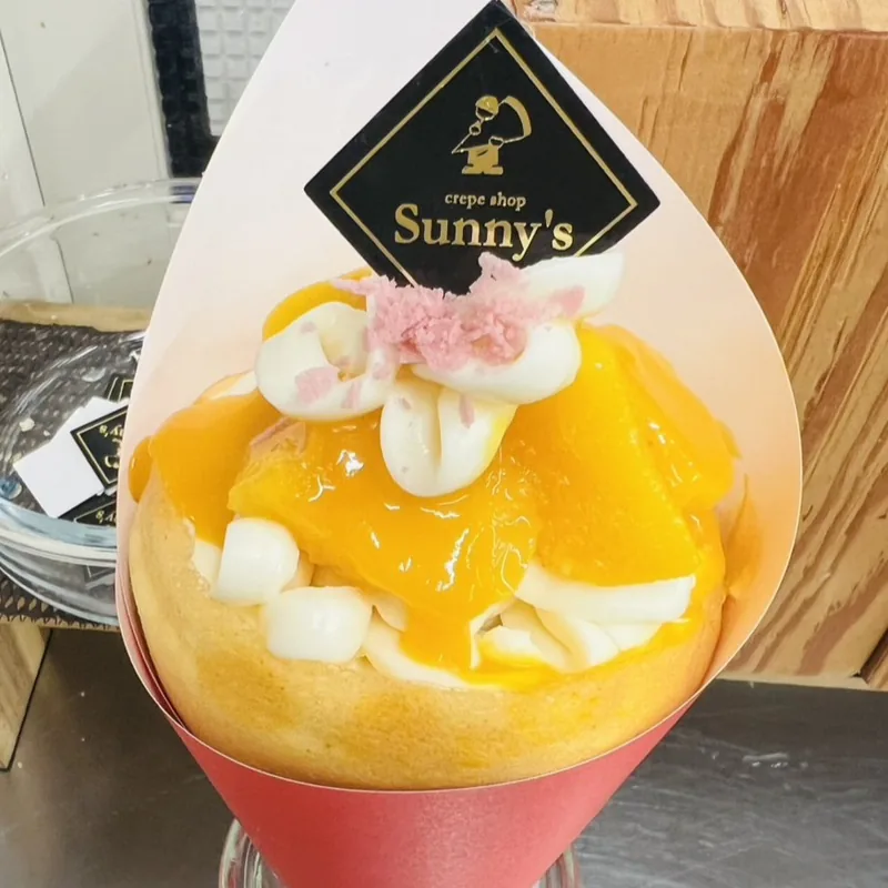 各店舗オリジナルのクレープ